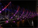 Spacecannon´s LED Custom Fixtures Make Helix Bridge Gleam in Beautiful Light