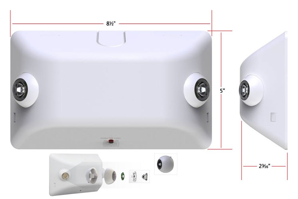 Lights Out Battery Powered LED Emergency Light