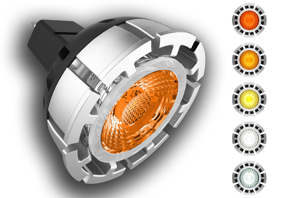 New Color Temperature Adjustable LED MR16 Lamp Smoothly Mimics Halogen ...