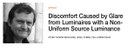 Discomfort Caused by Glare from Luminaires with a Non-Uniform Source Luminance Discomfort Caused by Glare from Luminaires with a Non-Uniform Source Luminance