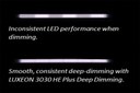LUXEON 3030 HE Plus Deep Dimming: Uniform Dimming To 1% LUXEON 3030 HE Plus Deep Dimming: Uniform Dimming To 1%