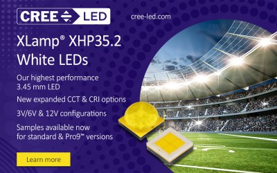 XLamp® XHP35.2 LED Delivers Highest Performance in a Drop-In XP Footprint